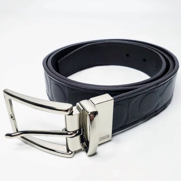 Coach Other - Coach Harness Signature Embossed Leather Cut to Size Reversible Belt F66125